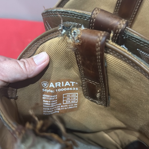 Ariat Brown Leather Western Boots - Picture 5 of 7